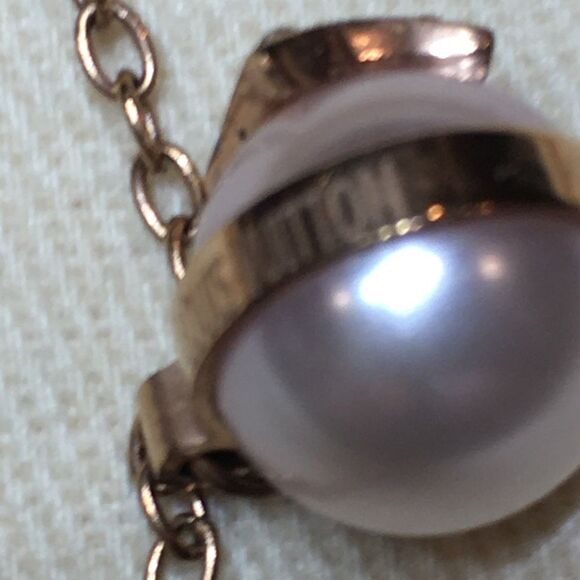 Designer Stainless Steel Rose Color Necklace - Picture 3 of 12